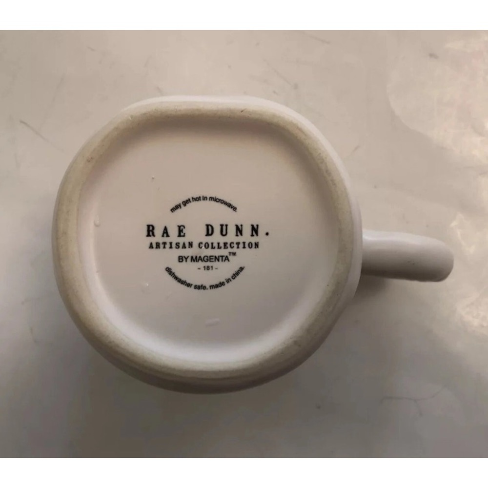 Rae Dunn HALLOWEEN White’Mummy of the Year' Mug NWOT - Picture 5 of 6